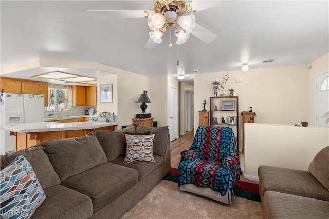 2730 Banyon St, Pahrump, NV 89048 - living area with ceiling fan