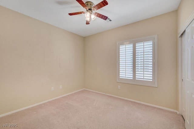 7916 Lyrebird Dr, North Las Vegas, NV 89084 - empty room featuring a ceiling fan and light carpet