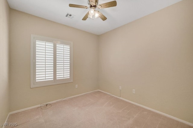 7916 Lyrebird Dr, North Las Vegas, NV 89084 - unfurnished room featuring a ceiling fan and light colored carpet