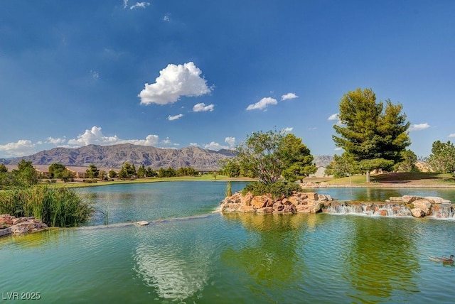 7916 Lyrebird Dr, North Las Vegas, NV 89084 - water view featuring mountains