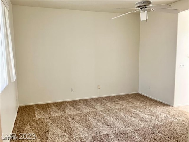 338 Brilliant Summit Cir, Henderson, NV 89052 - carpeted spare room featuring ceiling fan and baseboards