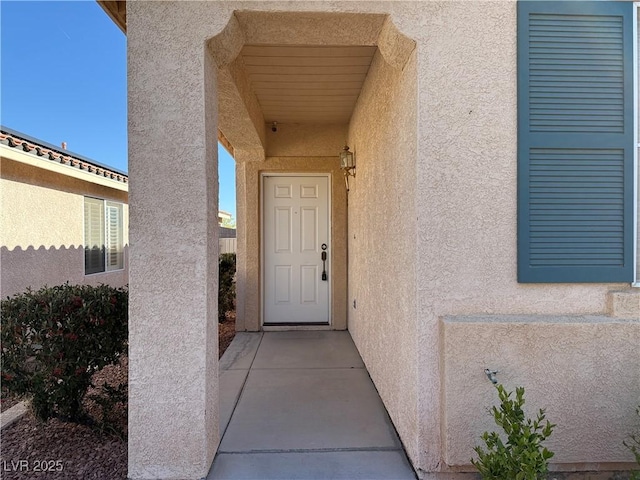338 Brilliant Summit Cir, Henderson, NV 89052 - property entrance with stucco siding