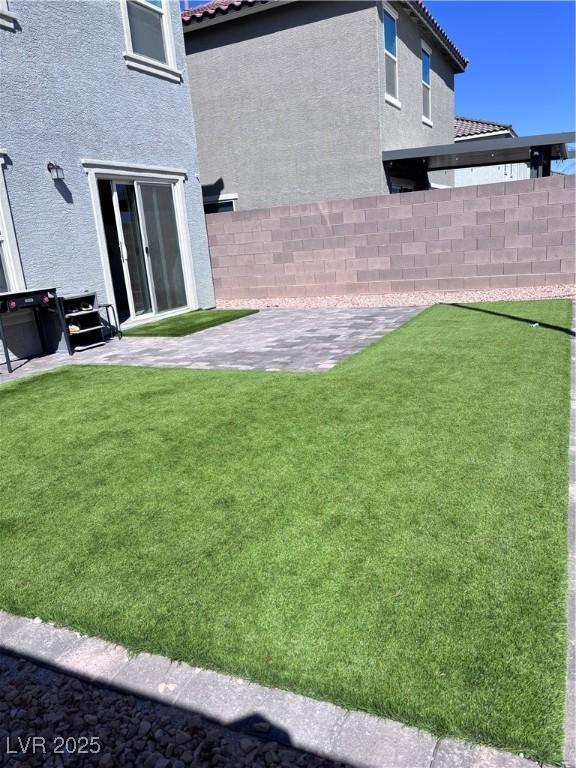 4993 Birchland Manor Ave, Las Vegas, NV 89139 - view of yard with a patio area