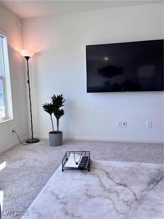 4993 Birchland Manor Ave, Las Vegas, NV 89139 - living room with carpet and baseboards