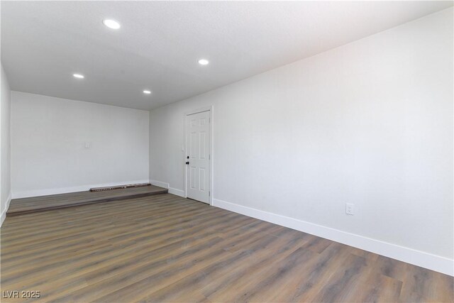 1916 Howard Ave, Las Vegas, NV 89104 - unfurnished room with recessed lighting and dark wood finished floors
