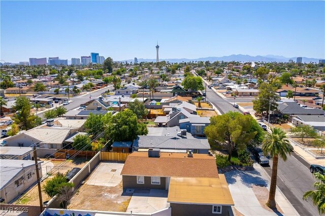 1916 Howard Ave, Las Vegas, NV 89104 - aerial perspective of suburban area with a mountainous background