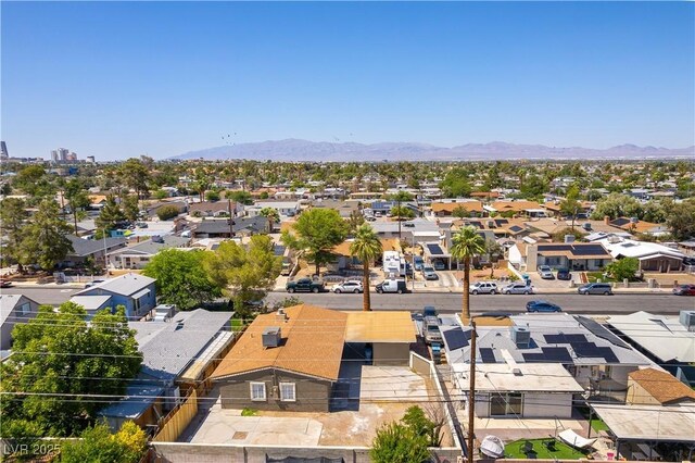 1916 Howard Ave, Las Vegas, NV 89104 - aerial perspective of suburban area with a mountainous background