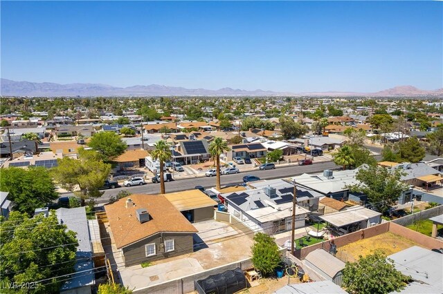 1916 Howard Ave, Las Vegas, NV 89104 - aerial perspective of suburban area featuring mountains
