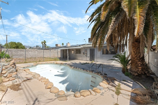 5809 Pebble Beach Blvd, Las Vegas, NV 89108 - view of swimming pool with a fenced backyard and a patio