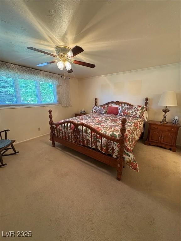 1133 Bell Ave, Ely, NV 89301 - bedroom featuring light colored carpet and ceiling fan