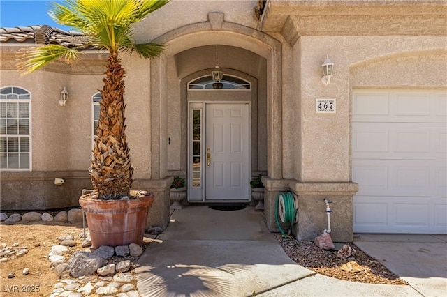 467 Muddy Peak Ct, Overton, NV 89040 - doorway to property with stucco siding
