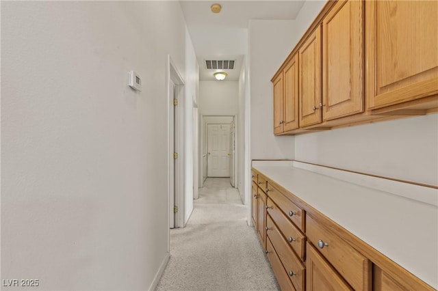 467 Muddy Peak Ct, Overton, NV 89040 - hallway with light carpet and baseboards