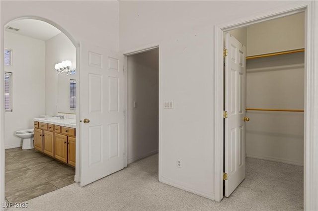467 Muddy Peak Ct, Overton, NV 89040 - bathroom featuring vanity and carpet flooring