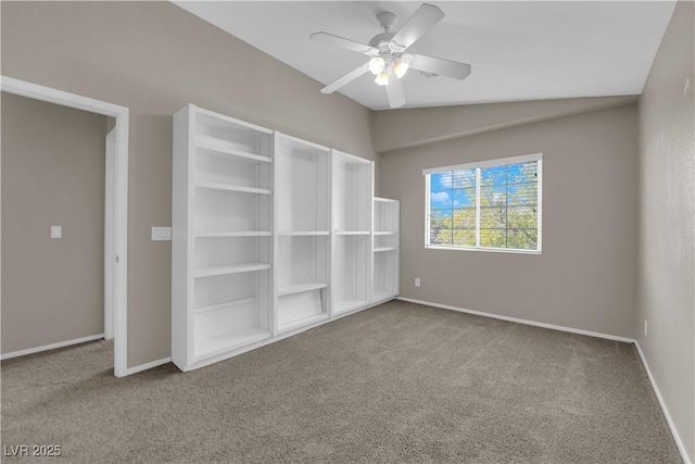 1553 Ivygate Ave, Las Vegas, NV 89183 - spare room with carpet floors, ceiling fan, and lofted ceiling