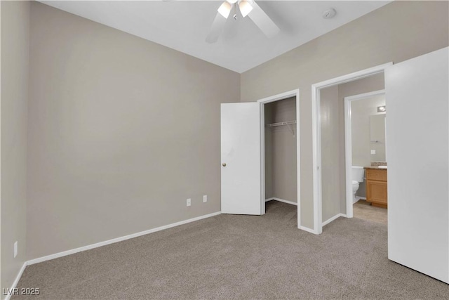 1553 Ivygate Ave, Las Vegas, NV 89183 - unfurnished bedroom featuring light colored carpet, a closet, and ceiling fan