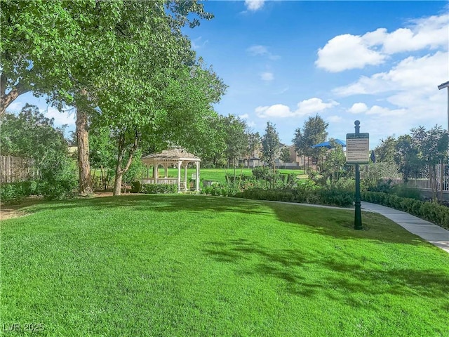 1553 Ivygate Ave, Las Vegas, NV 89183 - view of grassy yard with a gazebo