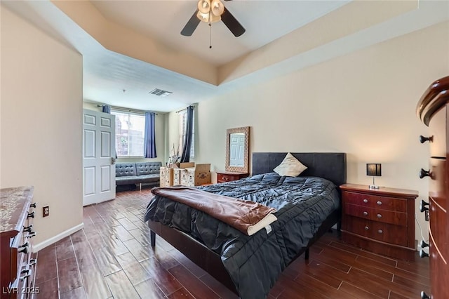 43 E Agate Ave Unit 302, Las Vegas, NV 89123 - bedroom featuring wood finished floors and a ceiling fan