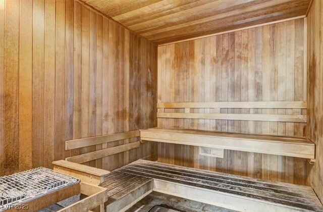 43 E Agate Ave Unit 302, Las Vegas, NV 89123 - relaxing sauna featuring wood walls and wood ceiling