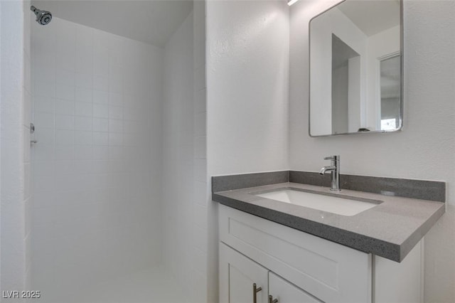 709 N 22nd St, Las Vegas, NV 89101 - full bathroom featuring vanity and tiled shower