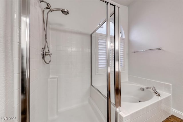 1643 Silver Slipper Ave, Henderson, NV 89002 - full bathroom featuring a shower stall and a bath