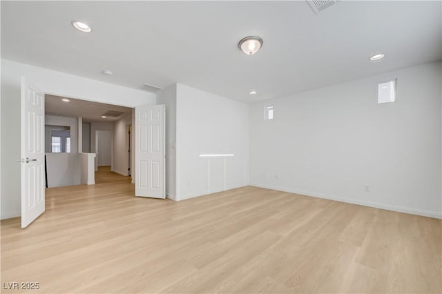 7775 Tyrell Peaks St, Las Vegas, NV 89139 - unfurnished room featuring light wood-type flooring and recessed lighting