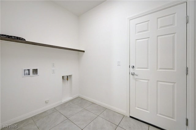7775 Tyrell Peaks St, Las Vegas, NV 89139 - laundry area featuring washer hookup, light tile patterned flooring, and gas dryer hookup