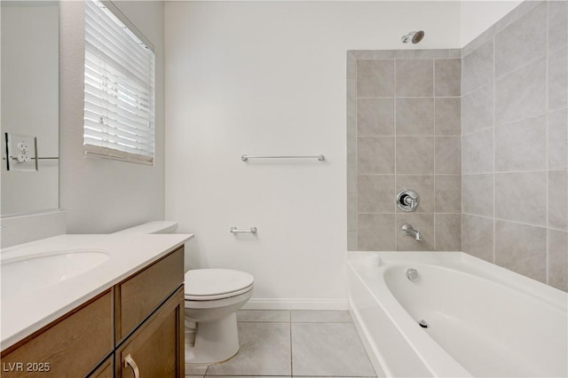 7775 Tyrell Peaks St, Las Vegas, NV 89139 - bathroom with vanity, tile patterned floors, and tub / shower combination