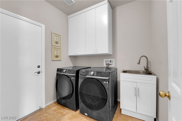 11139 Zarod Rd, Las Vegas, NV 89135 - washroom with cabinet space and washing machine and clothes dryer