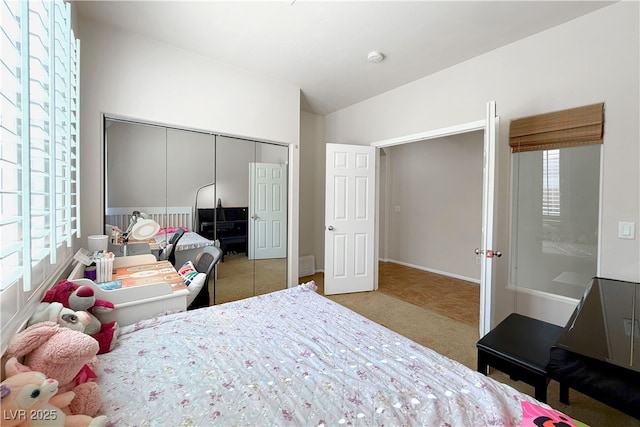 11139 Zarod Rd, Las Vegas, NV 89135 - bedroom featuring carpet floors, multiple windows, and a closet