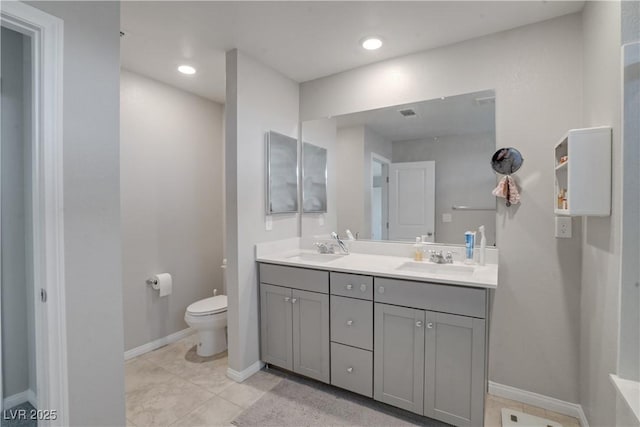 10630 Adobe Ranch St, Las Vegas, NV 89141 - full bathroom featuring double vanity and tile patterned floors