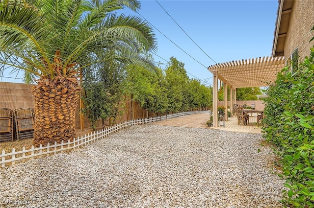 7559 Chambery Cove Ct, Las Vegas, NV 89123 - fenced backyard featuring a pergola and a patio area