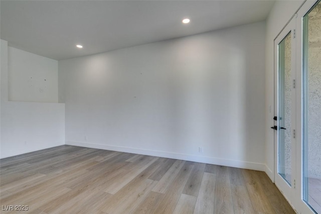 7132 Mission Hills Dr, Las Vegas, NV 89113 - spare room with light wood finished floors and recessed lighting