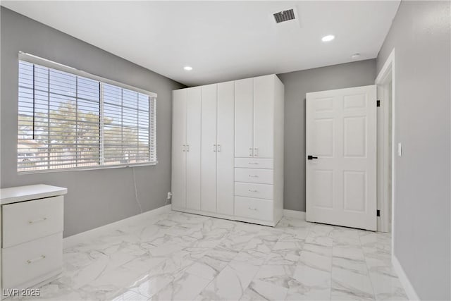 4490 W Warm Springs Rd, Las Vegas, NV 89118 - unfurnished bedroom with recessed lighting and light marble finish flooring