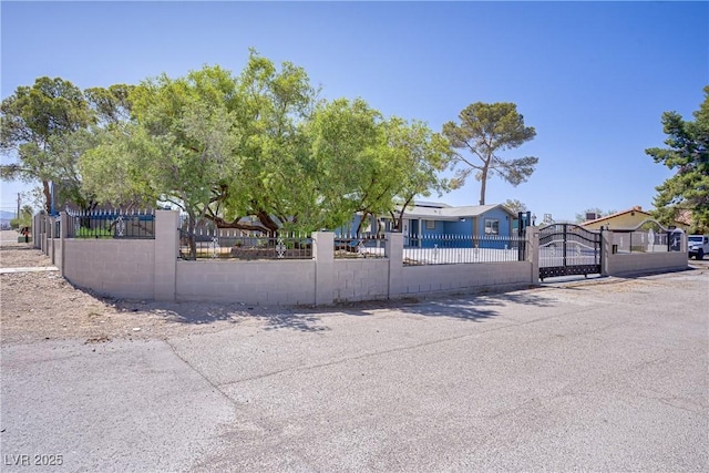 4490 W Warm Springs Rd, Las Vegas, NV 89118 - view of front facade featuring a fenced front yard