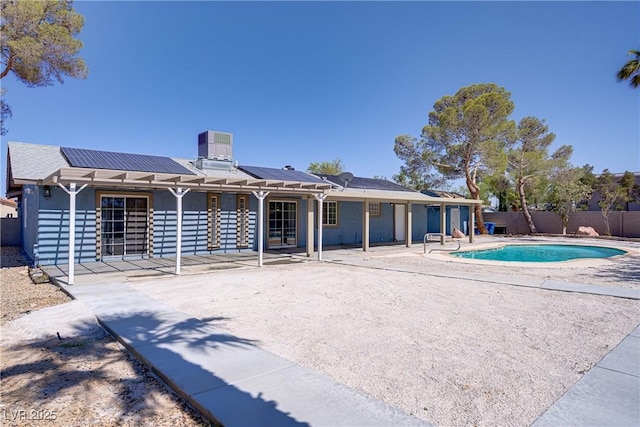 4490 W Warm Springs Rd, Las Vegas, NV 89118 - view of pool with a patio and a fenced backyard