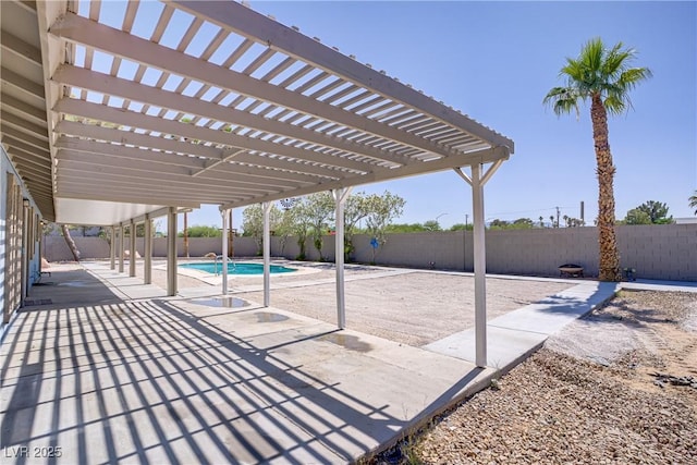 4490 W Warm Springs Rd, Las Vegas, NV 89118 - fenced backyard featuring a pergola and a patio area