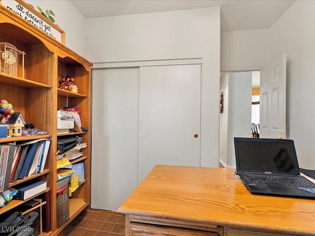 1870 Desert Forest Way, Henderson, NV 89012 - home office featuring dark tile patterned flooring