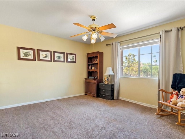 1870 Desert Forest Way, Henderson, NV 89012 - living area with ceiling fan and light colored carpet