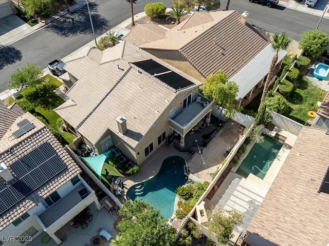 1870 Desert Forest Way, Henderson, NV 89012 - aerial view of property and surrounding area featuring a pool