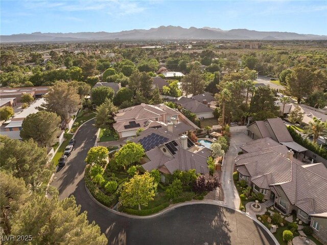 3004 Astoria Pines Cir, Las Vegas, NV 89107 - aerial overview of property's location featuring mountains and nearby suburban area