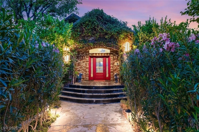3004 Astoria Pines Cir, Las Vegas, NV 89107 - view of exterior entry at dusk