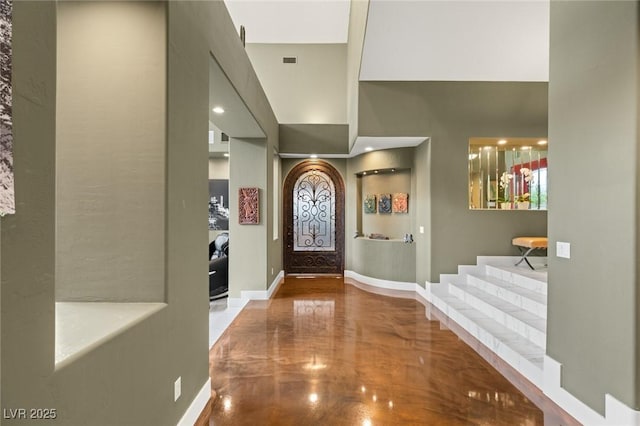 3004 Astoria Pines Cir, Las Vegas, NV 89107 - foyer entrance with baseboards and a high ceiling