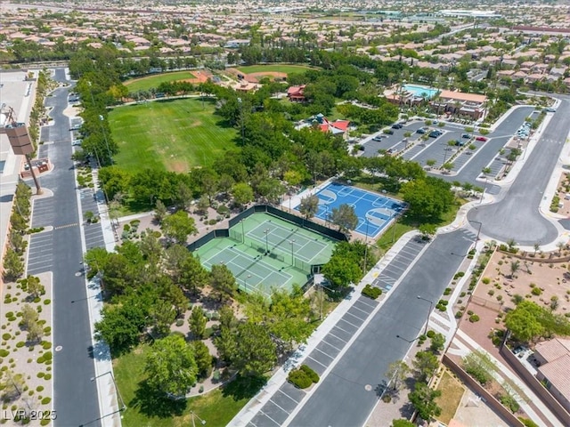 11253 Revelry Ln, Las Vegas, NV 89138 - aerial view of property and surrounding area