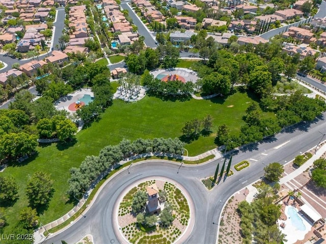 11253 Revelry Ln, Las Vegas, NV 89138 - aerial view of property and surrounding area with nearby suburban area