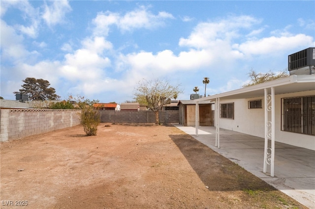 3309 Marionette Ave, Las Vegas, NV 89101 - fenced backyard with a patio