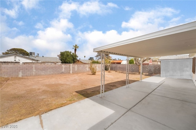 3309 Marionette Ave, Las Vegas, NV 89101 - fenced backyard with a patio area