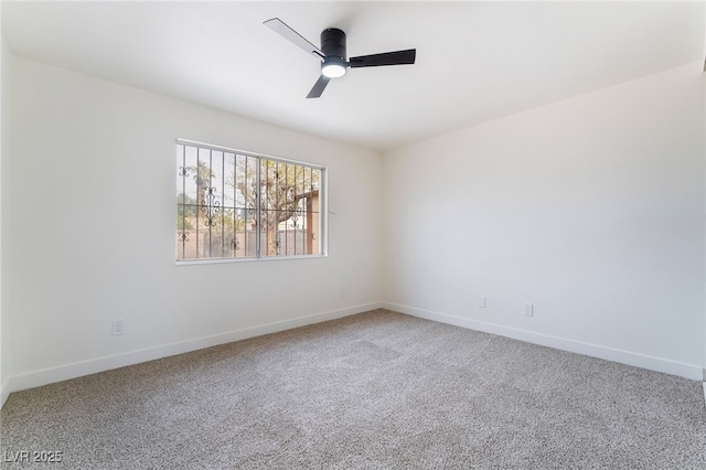 3309 Marionette Ave, Las Vegas, NV 89101 - carpeted empty room featuring ceiling fan and baseboards