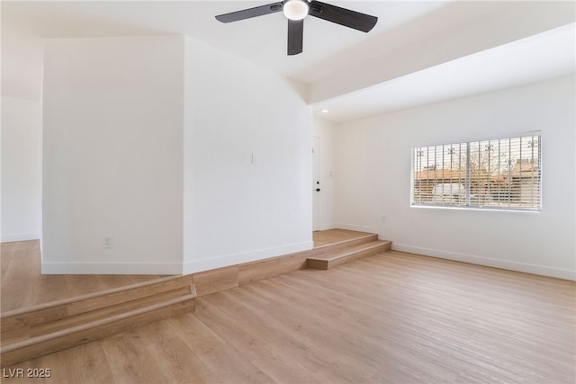 3309 Marionette Ave, Las Vegas, NV 89101 - empty room with ceiling fan and wood finished floors