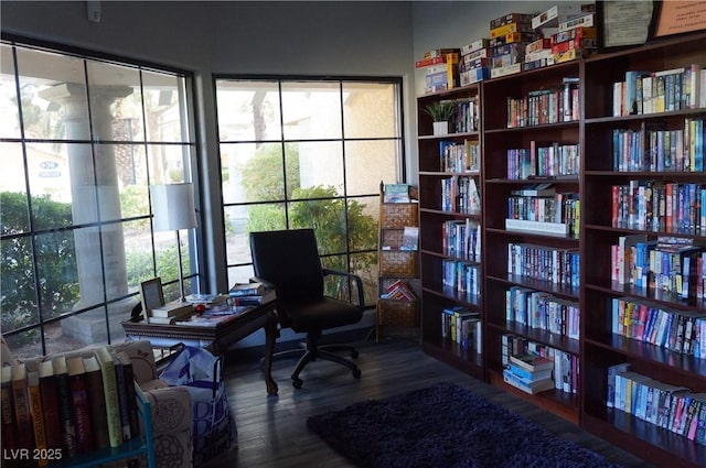 2851 S Valley View Blvd Unit 1134, Las Vegas, NV 89102 - office area with wood finished floors