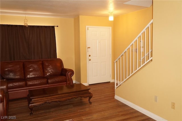 2851 S Valley View Blvd Unit 1134, Las Vegas, NV 89102 - living area featuring wood finished floors and stairway